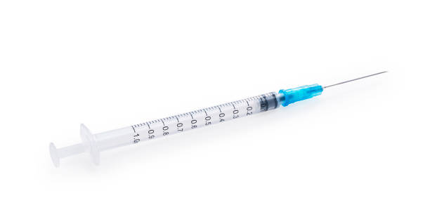 istock Syringes placed on a white background. Vaccination Concept 1353370108