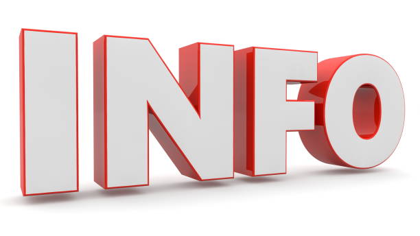 istock Info concept in red and white colors 1353386811