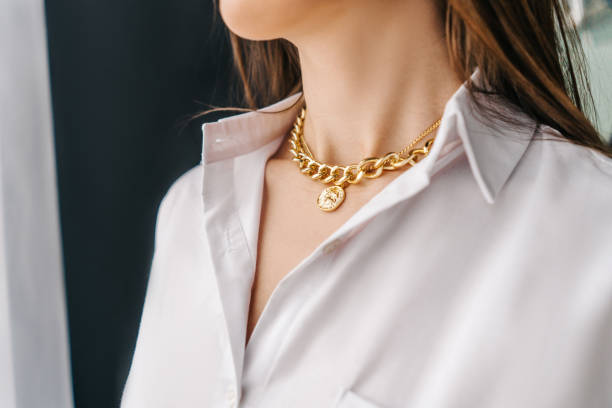 Woman in Chains stock photo. Image of expression, horror - 12466838