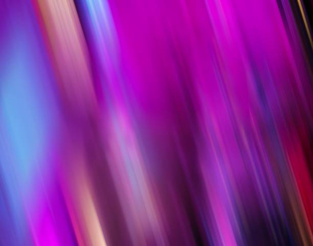 abstract colorful gradient purple motion blur neon colors violet slanted lines magenta background - soft pink flash imagens e fotografias de stock