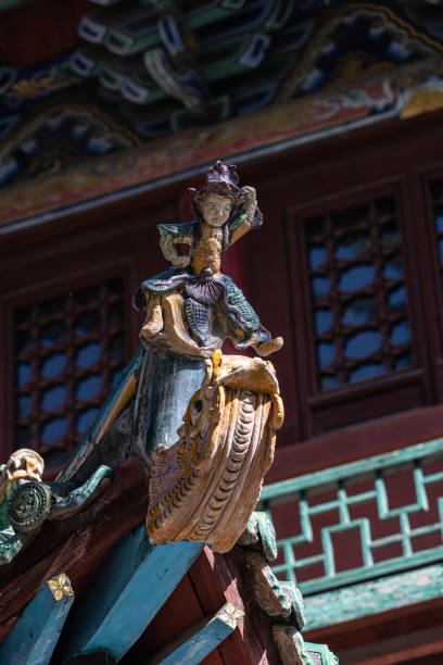 istock A sculpture on the eaves of an ancient building 1353395066