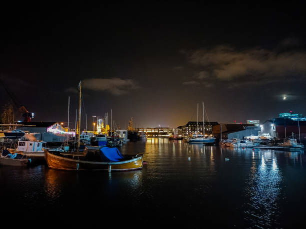 istock Night at the port 1353396684