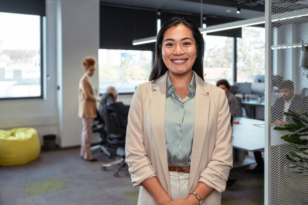 istock Modern and charming businesswoman Asian ethnicity 1353397596