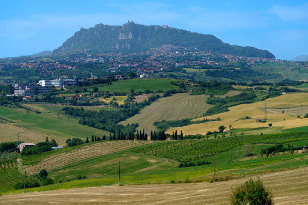 istock Rural landscape near Rimini and Verucchio, Emilia-Romagna 1353398185