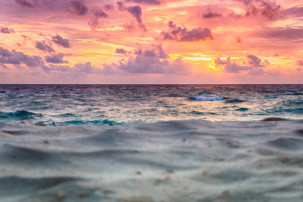 istock Beautiful sunset on the ocean. 1353399128
