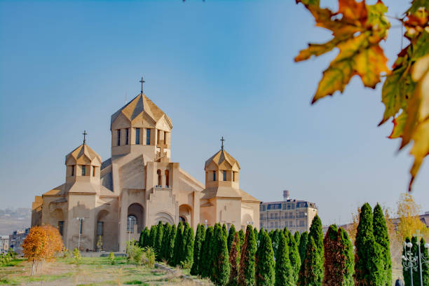 istock A church with a unique architecture. Beautiful church 1353400558