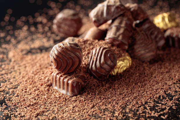 istock Chocolate candies sprinkled with chocolate chips. 1353410139