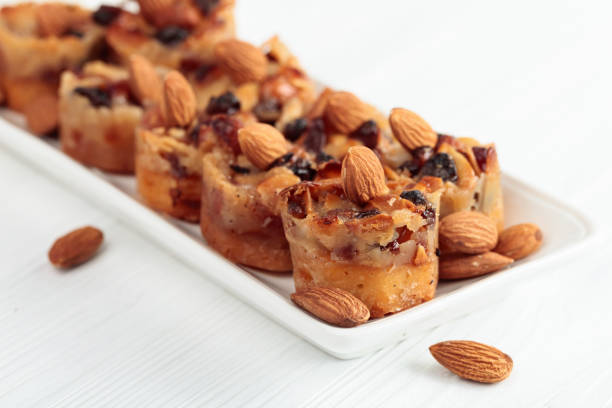 istock Small cakes with almonds, raisins, and honey. 1353410866
