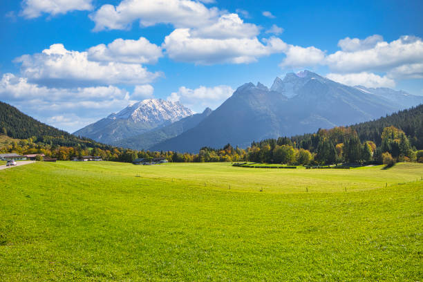 istock Beautiful Alpine landscape in Bavaria and Austria 1353411832