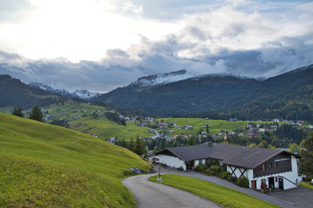 istock Beautiful Alpine landscape in Bavaria and Austria 1353415944