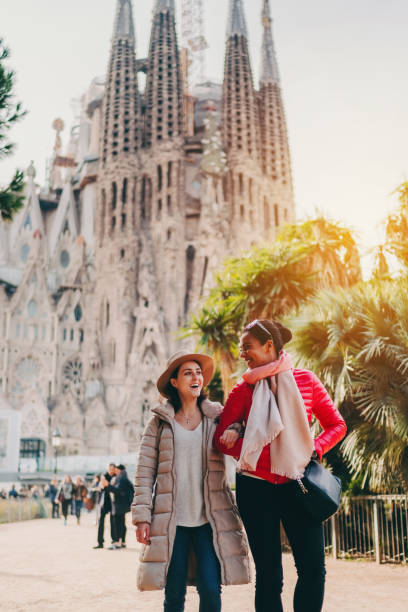 istock Best friends hanging out in Barcelona 1353416440