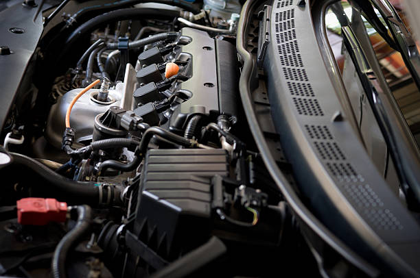 автомобильный двигатель - diesel engine стоковые фото и изображения