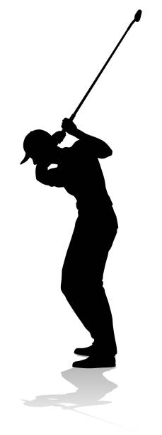 istock Golfer Golf Sports Person Silhouette 1353418006