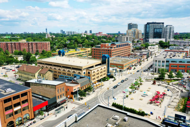 Aerial view of Waterloo, Ontario, Canada on a beautiful day An aerial view of Waterloo, Ontario, Canada on a beautiful day ontario canada stock pictures, royalty-free photos & images