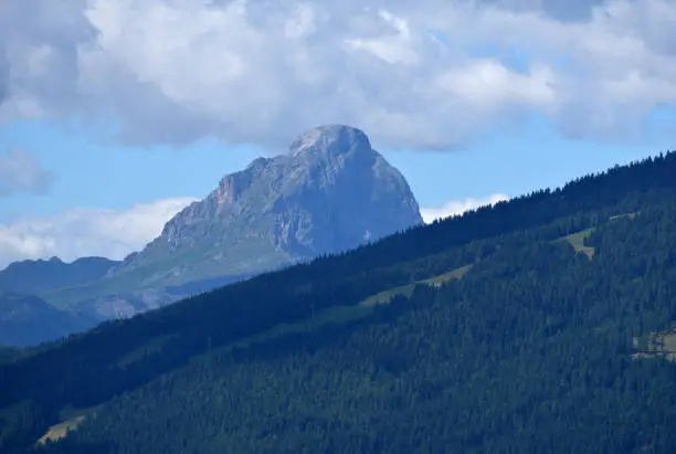 Sass de Putia, Peitlerkofer, 2875 meters high, seen from the Val Pusteria