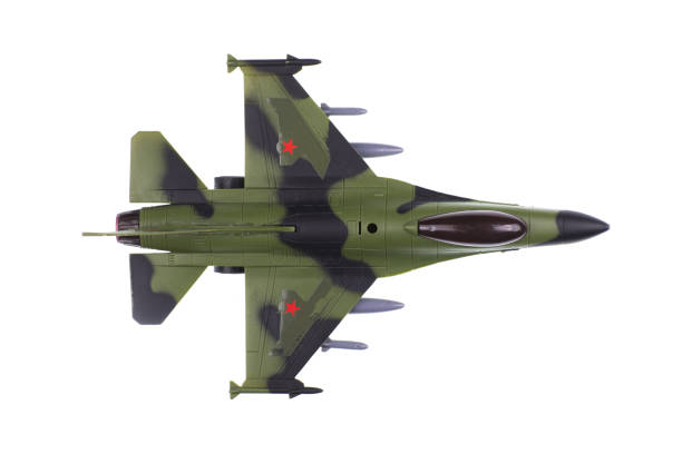istock military aircraft model isolated on white background 1353425101