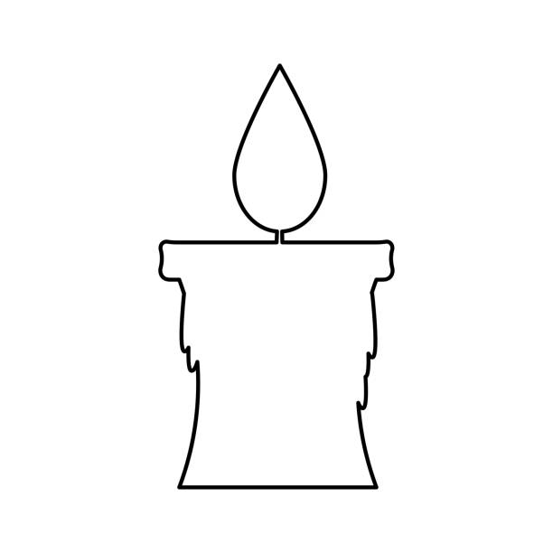 Ð¡ÑÐ°Ð½Ð´Ð°ÑÑÐ½Ð¸Ð¹ RGB candle icon on a white background electrical fuse drawing stock illustrations