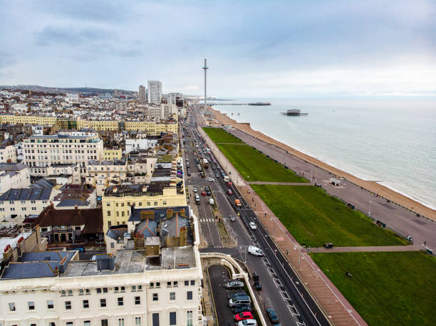 istock Aerial view of architecture in Brighton, UK 1353426886