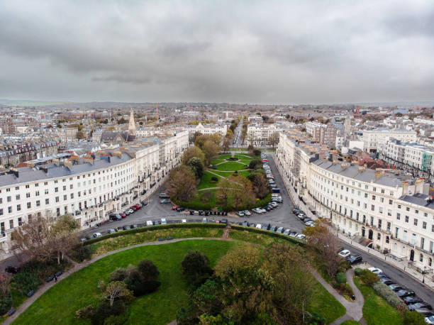 istock Aerial view of architecture in Brighton, UK 1353426958