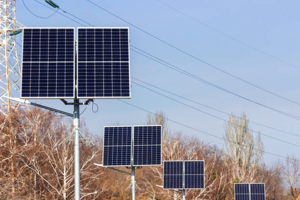 istock Solar panel against the blue sky. Alternative energy source concept. Zaporozhye, Ukraine 1353428699