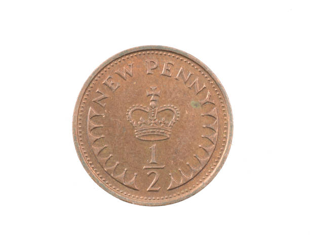 istock England half a new penny coin on a white isolated background 1353429376
