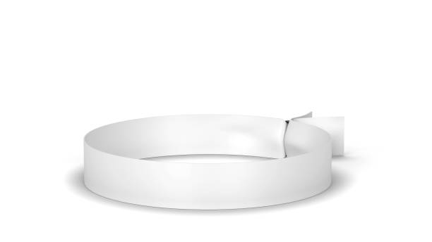 istock Blank cloth wristband mockup 1353429457