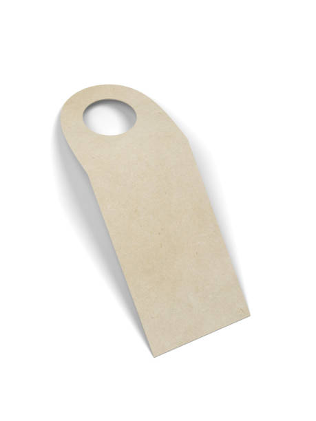 istock Blank bottle neck hanger mockup 1353430328