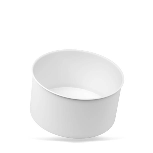 istock Blank paper salad bowl mockup 1353430877