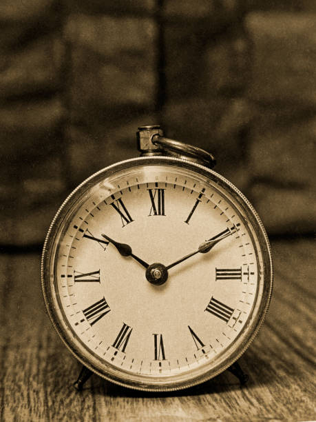 istock Vintage Table Clock With Roman Face 1353431509
