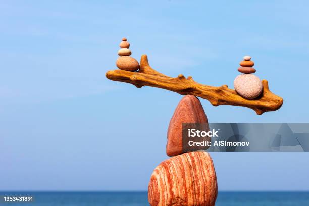 Concept Of Harmony And Balance The Disturbed Equilibrium Imbalance Stock Photo - Download Image Now