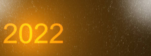 istock 2022 Golden and black glow new year background include light dark cloud smoke steamer and glitter 1353434949