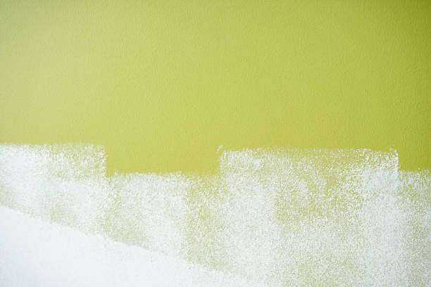 istock Unpainted wall in white. Apartment and home renovation concept. 1353436083