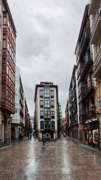 istock Timelapse Bilbao old town on a rainy day 1353440733