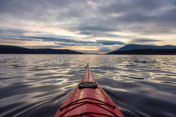 istock Sea Kayak paddling in the Pacific Ocean. 1353441427