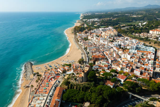 istock Mediterranean sea coast in Sant Pol de Mar, Spain 1353448853