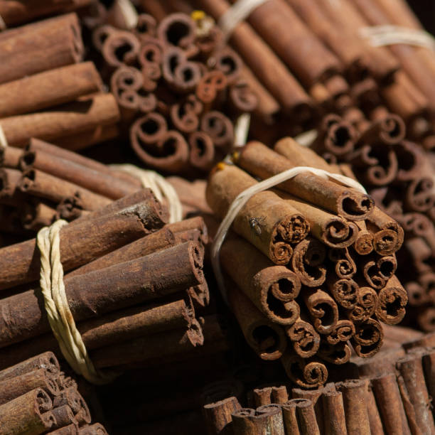 istock Postcard from Morocco. Cinnamon sticks on spices stand, Medina, Marrakech. 1353449512