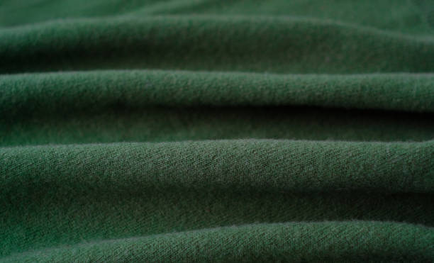 istock Dark green woolen natural texture, knitted textile background 1353450867