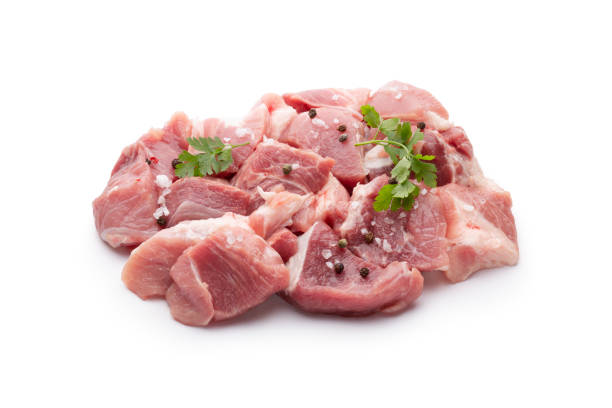 istock Pork meat in pieces 1353453694