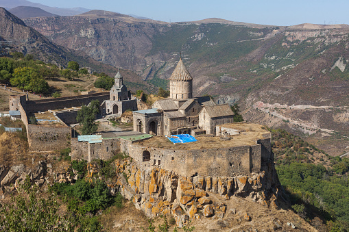 Old christianity Tatev monastery. Armenia. UNESCO World Heritage.