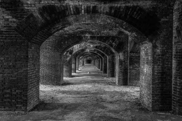 Photo of Endless corridors of Fort Jefferson on Dry Tortugas Island, Florida