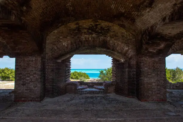 Photo of Paradisiac view on the beach from Fort Jefferson, Florida