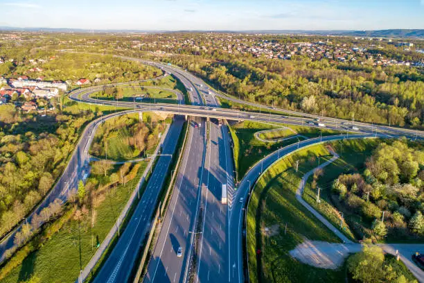 Photo of Multilevel Highway junction in Kraków, Poland