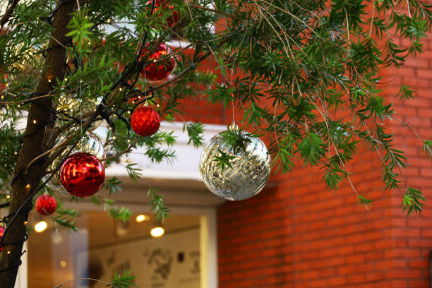 istock Christmas decorations in the city 1353465525