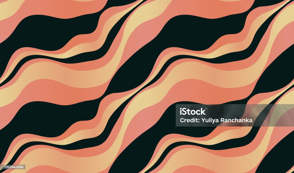 Seamless Pattern With Flowing Shapes Abstract Background Vector Stock ...
