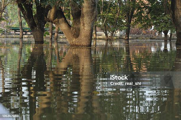 Foto de Inundações Wat Chaiwatthanaram Novembro De 2011 Na Tailândia e mais fotos de stock de Ayuthaya