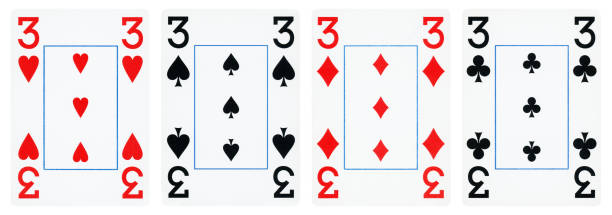istock Set of Three playing cards - isolated 1353471926