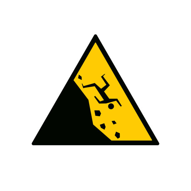 Sign Falling Rocks Cliff 730+ Road Sign Falling Rock Stock Photos, Pictures & Royalty-Free ...