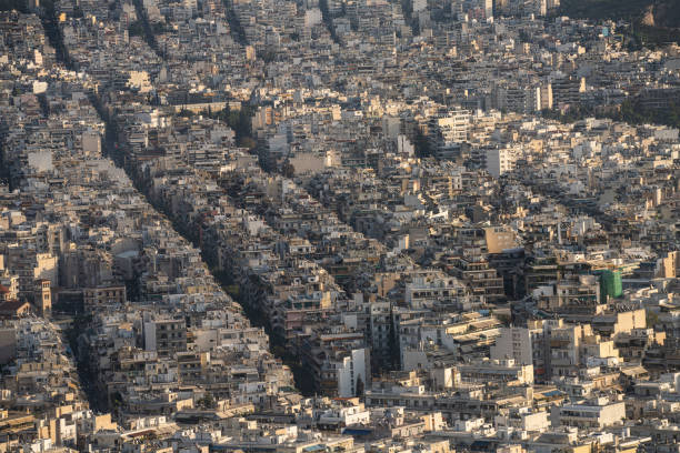 istock Aerial view of Athens, Greece 1353473316