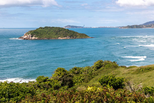 istock Batuta island with rocks and vegetation 1353477447
