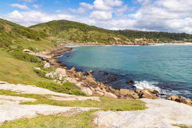 istock Fisherman houses, mountain and beach 1353478215